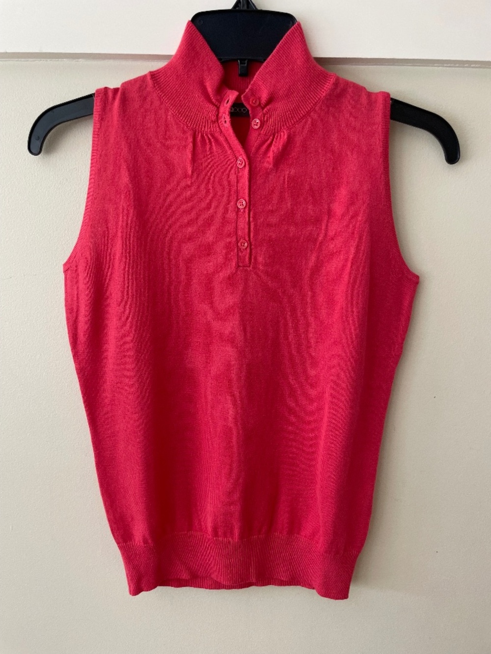 G2000 Fuchsia Mock Neck Sleeveless Knit Top Size 34